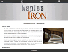 Tablet Screenshot of naplesironworks.com